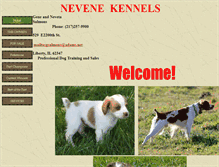 Tablet Screenshot of nevenekennels.com